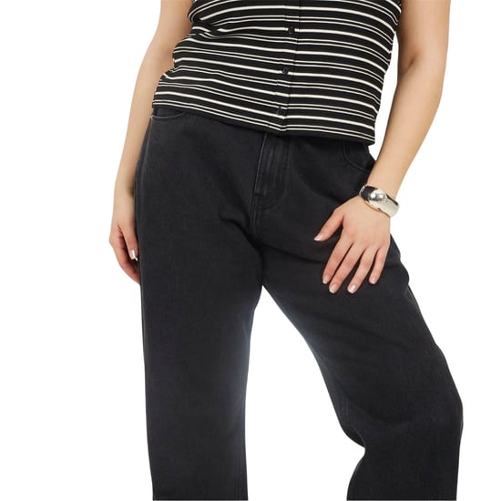 Brave Soul Dames/Dames Denim Mid Rise Straight Leg Jeans (Gewassen Zwart) - Image 3