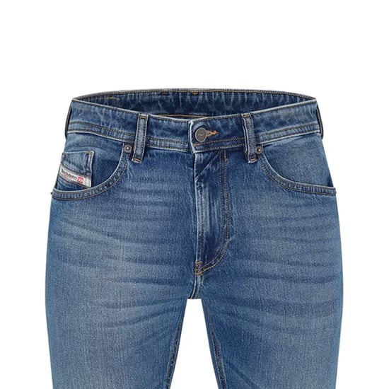 Diesel Heren Denim Midden Hoogrecht Jeans (Blauwe Denim) - Image 3