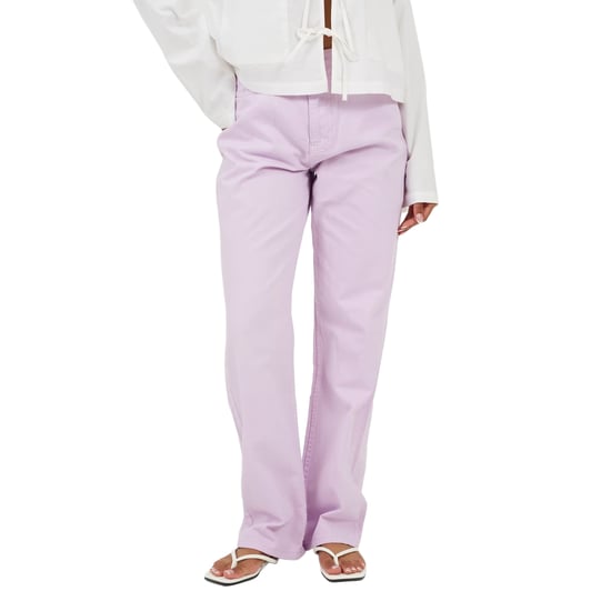 Brave Soul Para-jeans met middelhoge taille en rechte pijpen voor dames (Lila) - Image 2