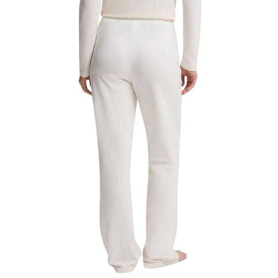 Boss Pyjamasbyxor i bomull med logotyp för kvinnor/damer (Vit) - Image 3