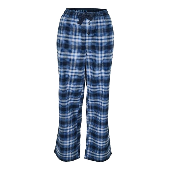 Jack Wills Mens Flannel Plaid Relaxed Fit Pyjama Bottoms (Midnight Navy) - Image 1