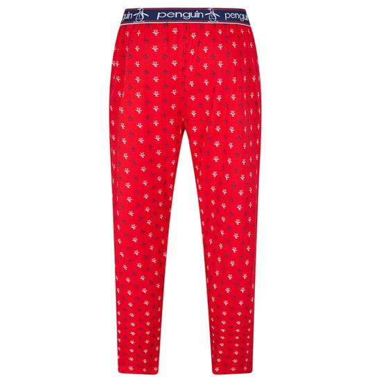 Original Penguin Heren Jersey All Over Logo Pyjama Broek (Rood) - Image 2