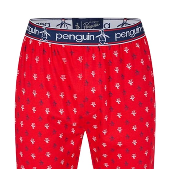 Original Penguin Heren Jersey All Over Logo Pyjama Broek (Rood) - Image 4