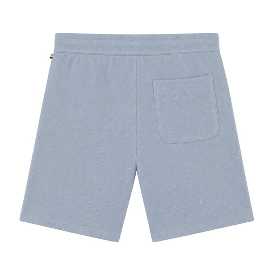 Boss Pyjamasshorts i våfflad bomull för herrar (Blå) - Image 3