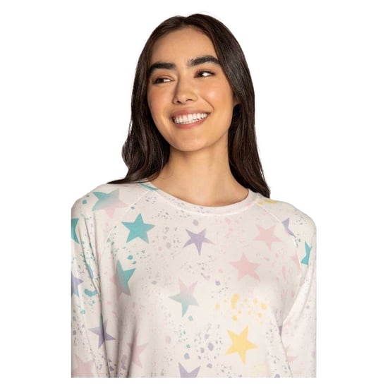 PJ Salvage Dames/Dames Sweatshirt met Steropdruk (Gebroken wit) - Image 4