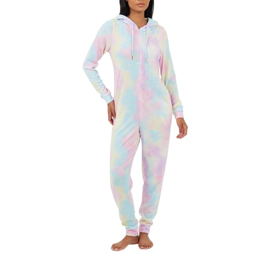 Brave Soul Dames It Was All A Dream Tie-Dye Slim All-In-One-nachtkleding (Pastel Roze) - Image 2