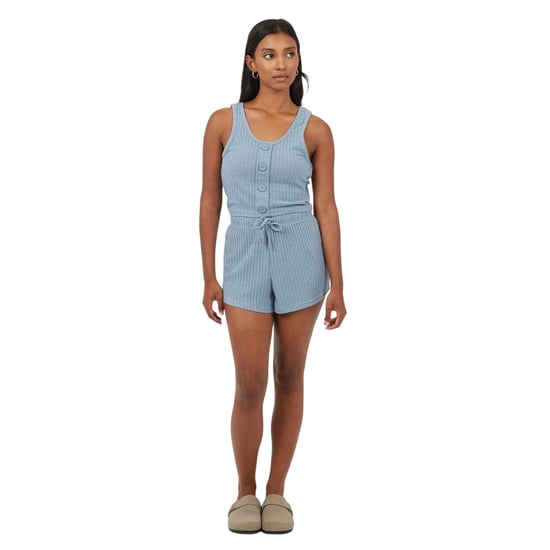 Brave Soul Dames Geribbelde Loungewear Set (Citadelblauw) - Image 4