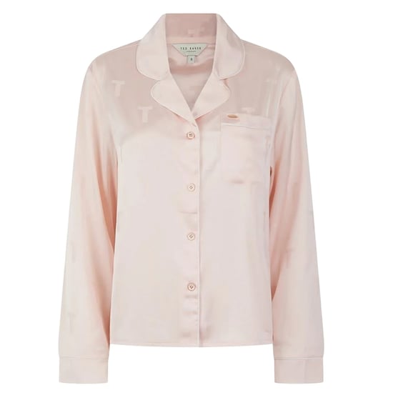 Ted Baker Peggy satijnen lange pyjamaset voor dames (Roze) - Image 2