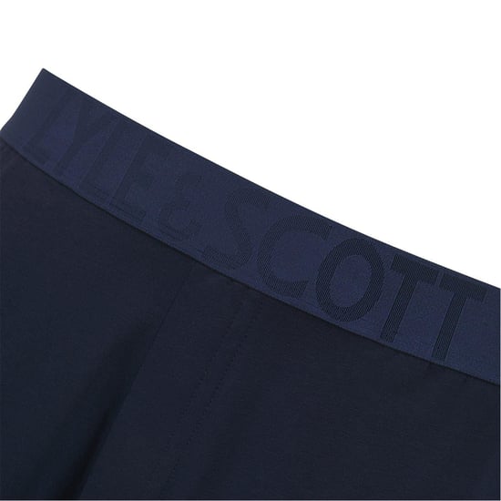 Lyle & Scott Heren Idris loungewear-set met ronde hals en korte mouwen (Donkere Denim) - Image 4