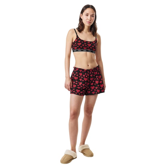 Hugo Nikka Hearts pyjamashorts voor dames (Rood) - Image 1