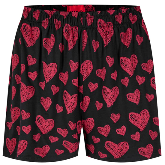 Hugo Nikka Hearts pyjamashorts voor dames (Rood) - Image 2