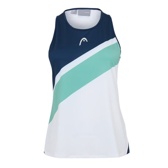 Head Tanktop met kleurblokken voor dames (Wit, Marine, Groen) - Image 1
