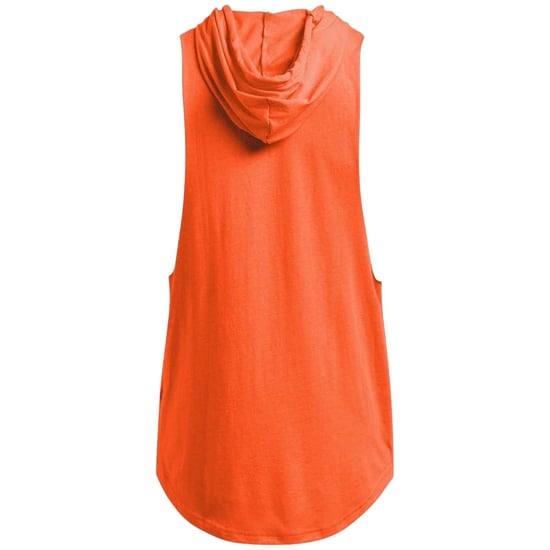 Under Armour Mens Project Rock Payoff Sleeveless Hoodie (Orange) - Image 3