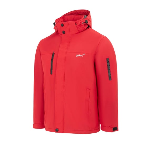 Gelert Heren Effen Gevoerde Regular Parka (Rood) - Image 3