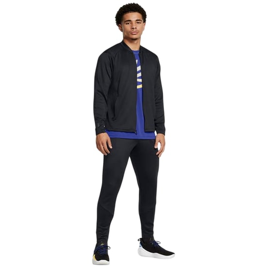 Under Armour Curry-reisjas voor heren met vochtafvoerende raglanmouwen (Drievoudig zwart) - Image 3
