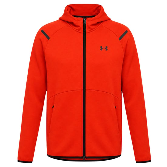 Under Armour Mens Unstoppable Sweat Jacket (Orange) - Image 2