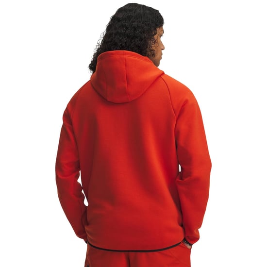 Under Armour Mens Unstoppable Sweat Jacket (Orange) - Image 4