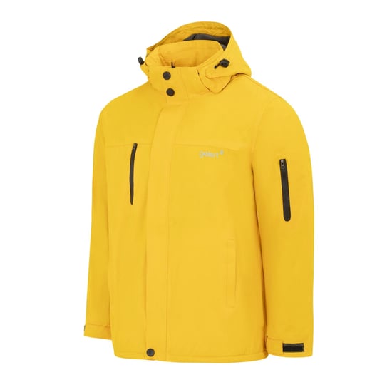 Gelert Mens Solid Hooded Regular Parka (Yellow) - Image 3