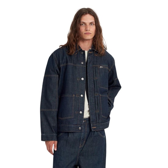 The Ragged Priest Heren Control Relaxed Fit Denim Jas (Blauw) - Image 3