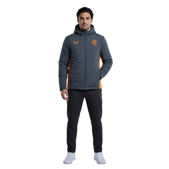 Castore Heren Rangers FC Coach Jacket (Echt Rood) - Image 4
