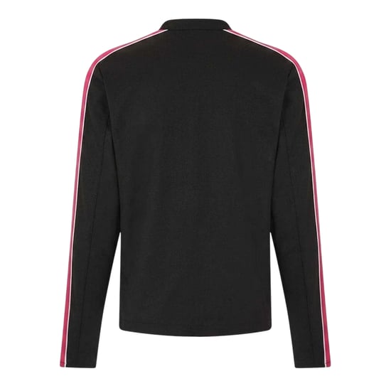 Diesel Heren Contrast Paneel Lange Mouwen Motojack (Zwart/Rood) - Image 2