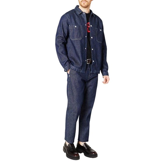 Hugo Boss Heren X Replay Denim Oversized Overhemd (Donkere Wassing) - Image 4