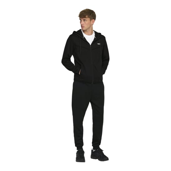 Endast Herrar Kontrast Pipning Huva Regular Sweatjacka (Svart) - Image 4