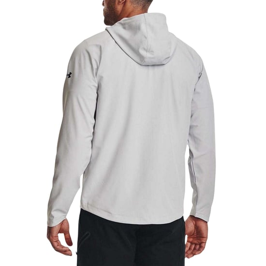 Under Armour Mens Storm Raglan Hooded Jacket (Grey) - Image 2
