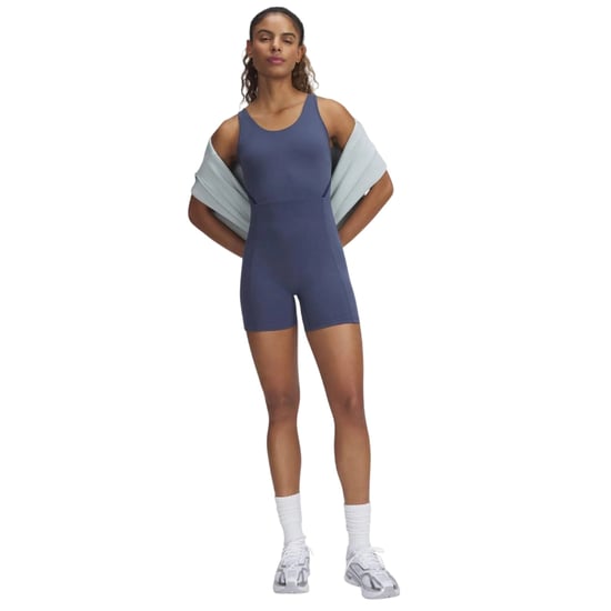 Under Armour Womens/Ladies Fitted Sleeveless Bodysuit (Grey) - Image 1