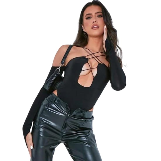 Missy Empire Womens/Ladies Crossover Bodysuit (Black) - Image 2