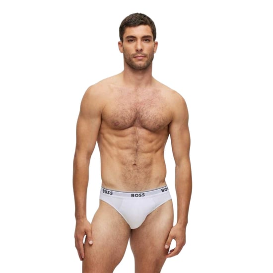 Boss Heren Premium Katoenen Boxers (Verpakking van 3) (Zwart/Wit/Grijs) - Image 3