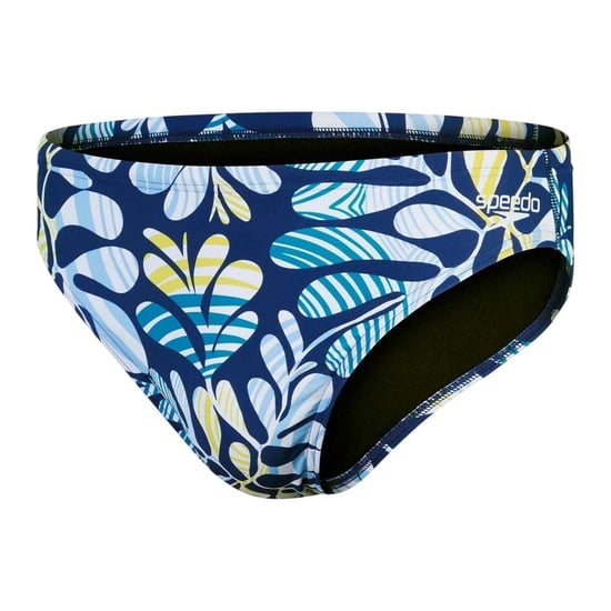Speedo Herenzwembroek met bladmotief uit de Escape-collectie (Blauw/Groen) - Image 2