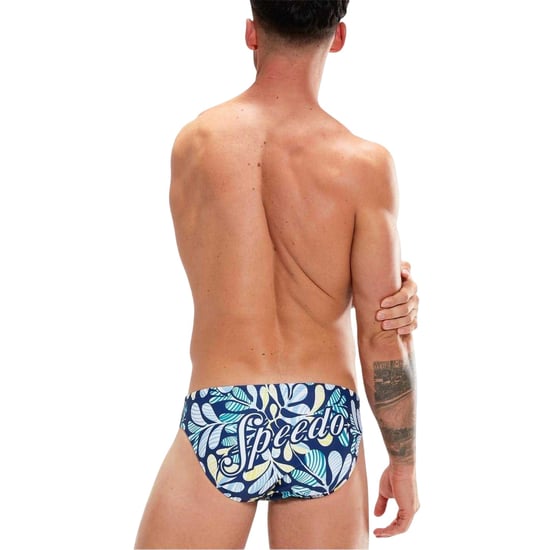 Speedo Herenzwembroek met bladmotief uit de Escape-collectie (Blauw/Groen) - Image 3