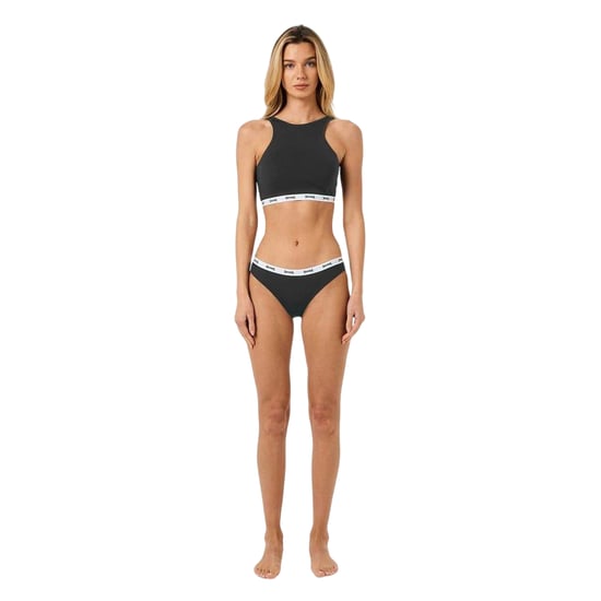 Lonsdale Dames/Dames Katoenen Sportbeha (Zwart) - Image 1
