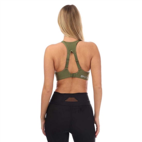 Skins Serie-3 sport-bh för damer/kvinnor (Khaki grönt) - Image 3