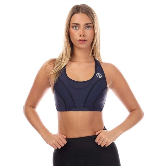 Skins Serie-3 sport-bh för damer/kvinnor (Marinblått) - Image 2