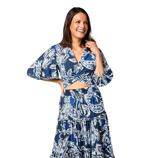 Biba Dames/Dames Paisley vakantie-samenstel (Blauw/Wit) - Image 4