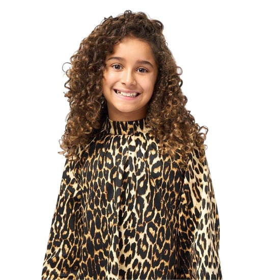 Biba Girls Leopard Print Balloon Sleeve Blouse (Brown/Black) - Image 4