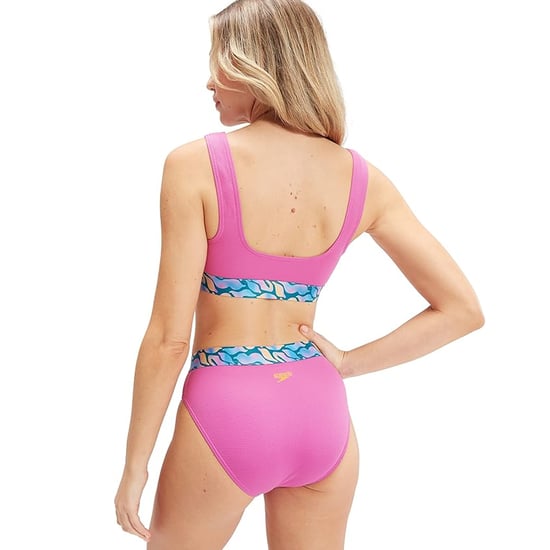 Speedo Bikiniset voor dames met golfpatroon en structuur (Paars) - Image 4
