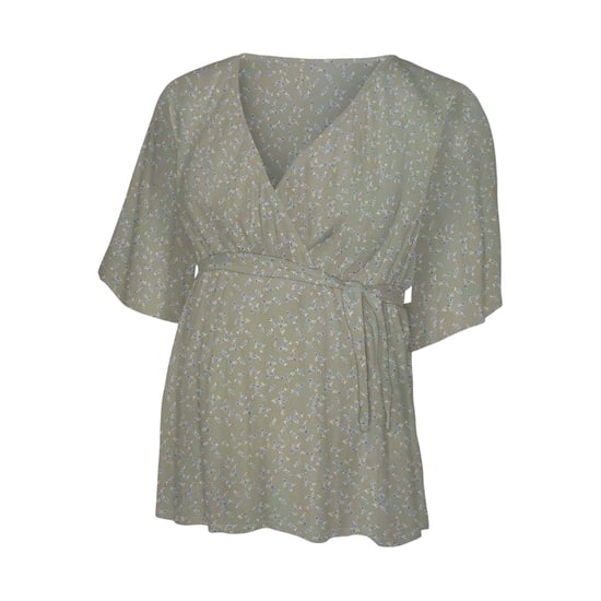 Mamalicious Zwangerschaps-wikkelblouse met bloemenpatroon voor dames (Thee) - Image 2