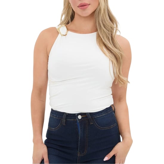 I Saw It First Dames/Dames mouwloze top (Crème) - Image 1