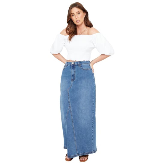 Be You Dames/Dames Off Shoulder Regular Puff Sleeve Crop Top (Wit) - Image 5