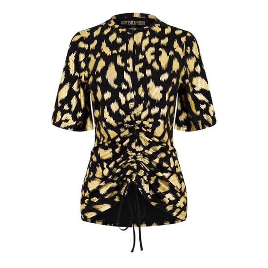 Biba Dames/Dames Keyhole Jersey Top (Bruin/zwart) - Image 2
