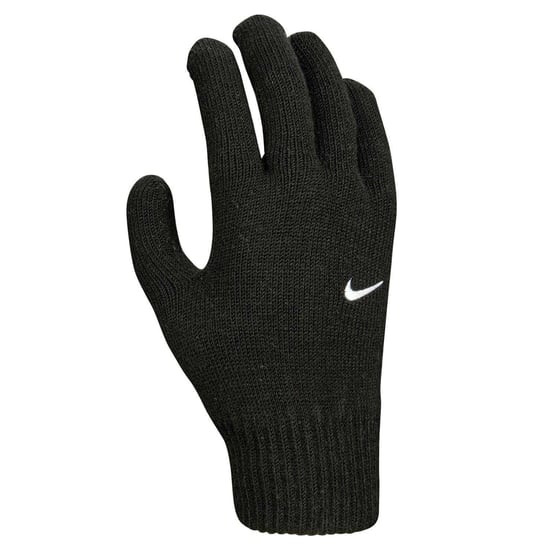 Nike Unisex Adult Ribbed Cuff Knitted Swoosh Gloves (Black) - Image 1