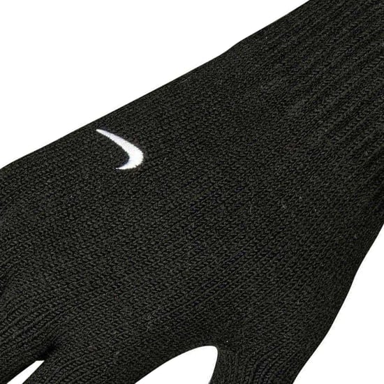 Nike Unisex Adult Ribbed Cuff Knitted Swoosh Gloves (Black) - Image 2