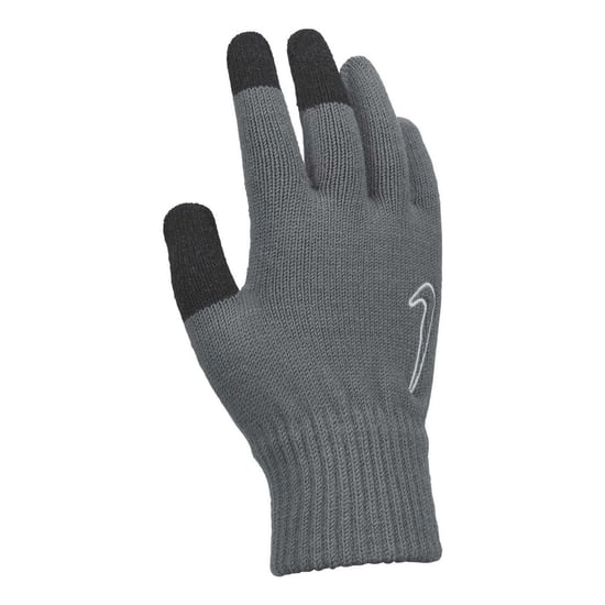 Nike Unisex Adult Tech and Grip Touch Screen Knitted Gloves (Grey/Black) - Image 2