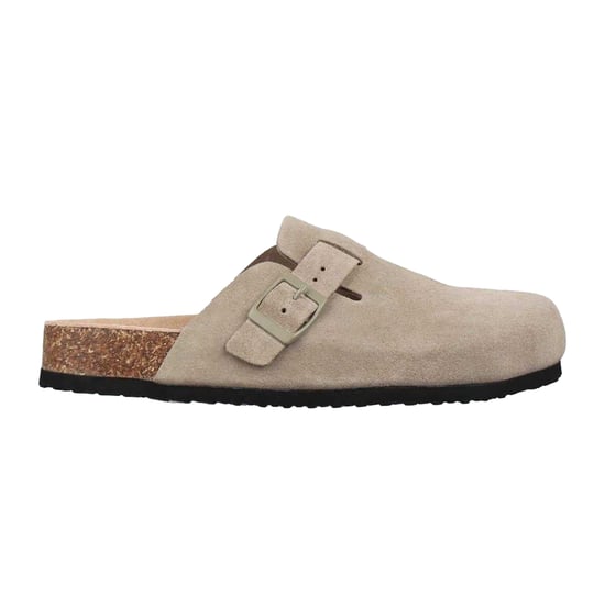 Jack Wills Leren muiltjes voor dames (Taupe) - Image 1