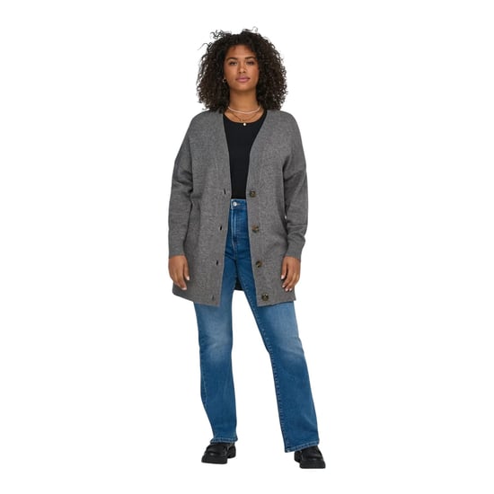 Only Dames/Dames V Hals Relaxed Fit Vest (Chocolade) - Image 1