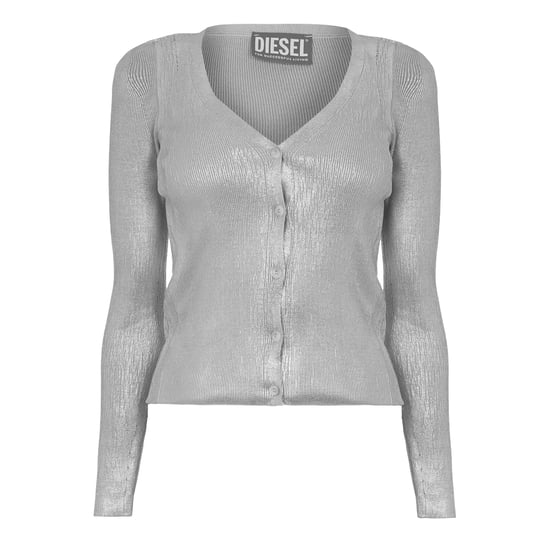 Diesel Isotta-vest met V-hals, normale pasvorm, voor dames (Grijs) - Image 1