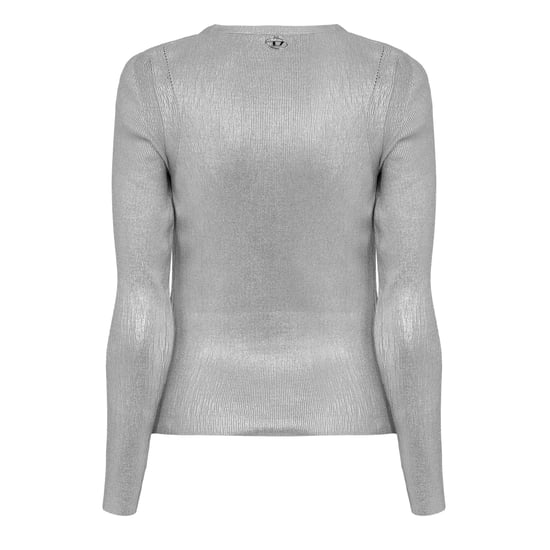 Diesel Isotta-vest met V-hals, normale pasvorm, voor dames (Grijs) - Image 2